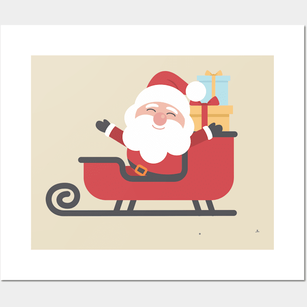 santa happy Wall Art by peyek saputra